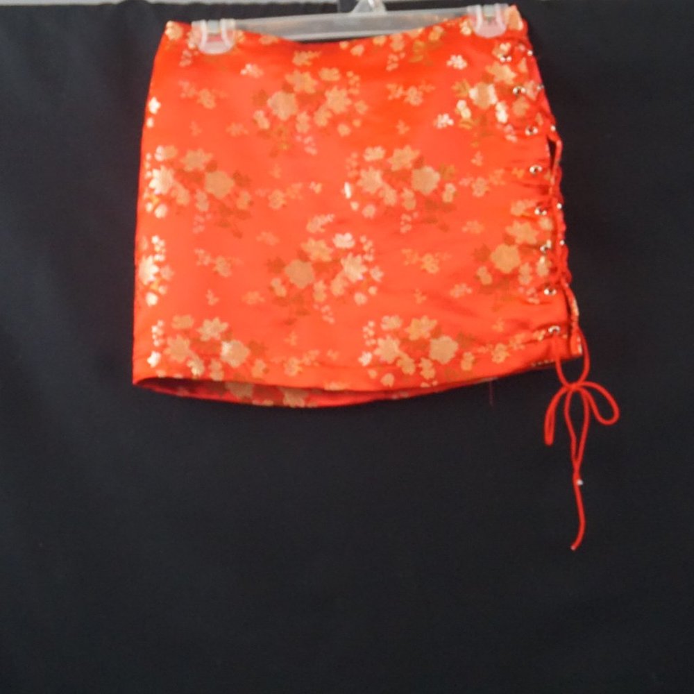 Red Oriental Skirt
